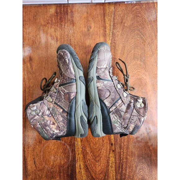 Ozark Trail Hiking Boots / Camo Hunting Camping Shoes Youth Size 3 - Picture 5 of 8